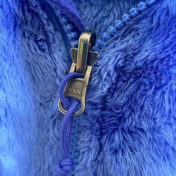 The North Face Womens S/P Blue Fuzzy Full-Zip Jacket  Warm Outerwear - Picture 11 of 16